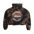 Load image into Gallery viewer, Future Martian Society Cropped Dyed Hoodie