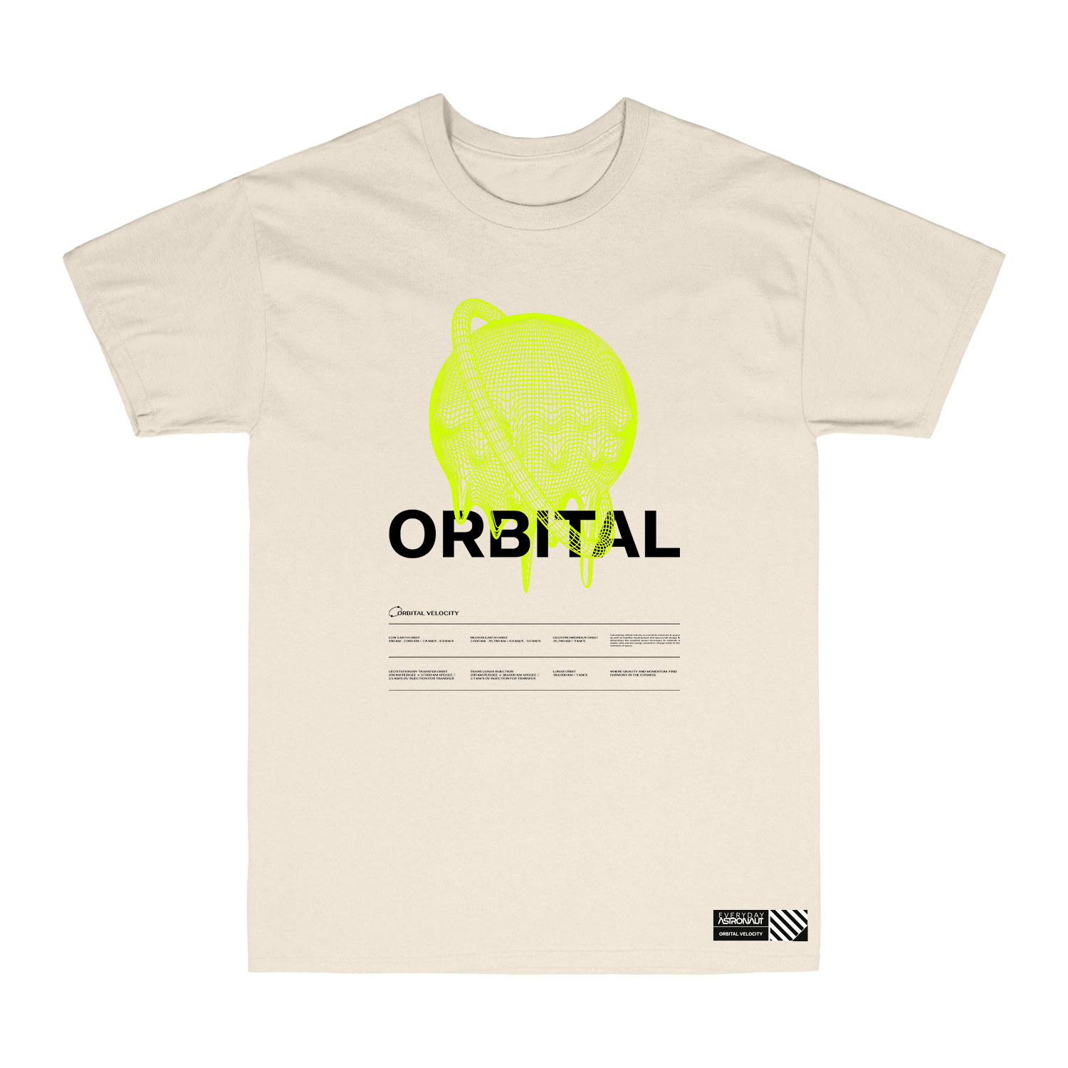 Orbital Velocity Tee - Ivory
