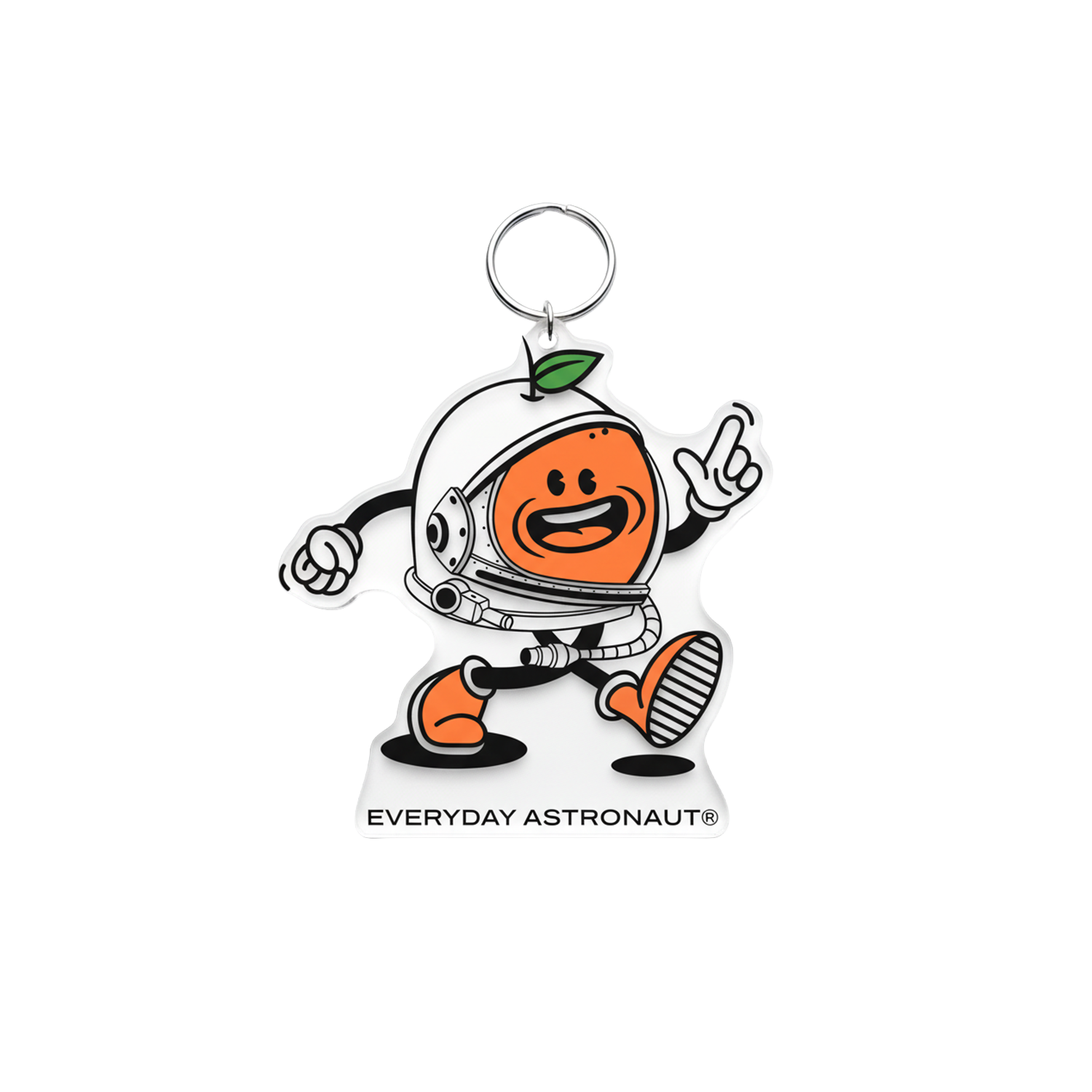 Orange to the Core Keychain