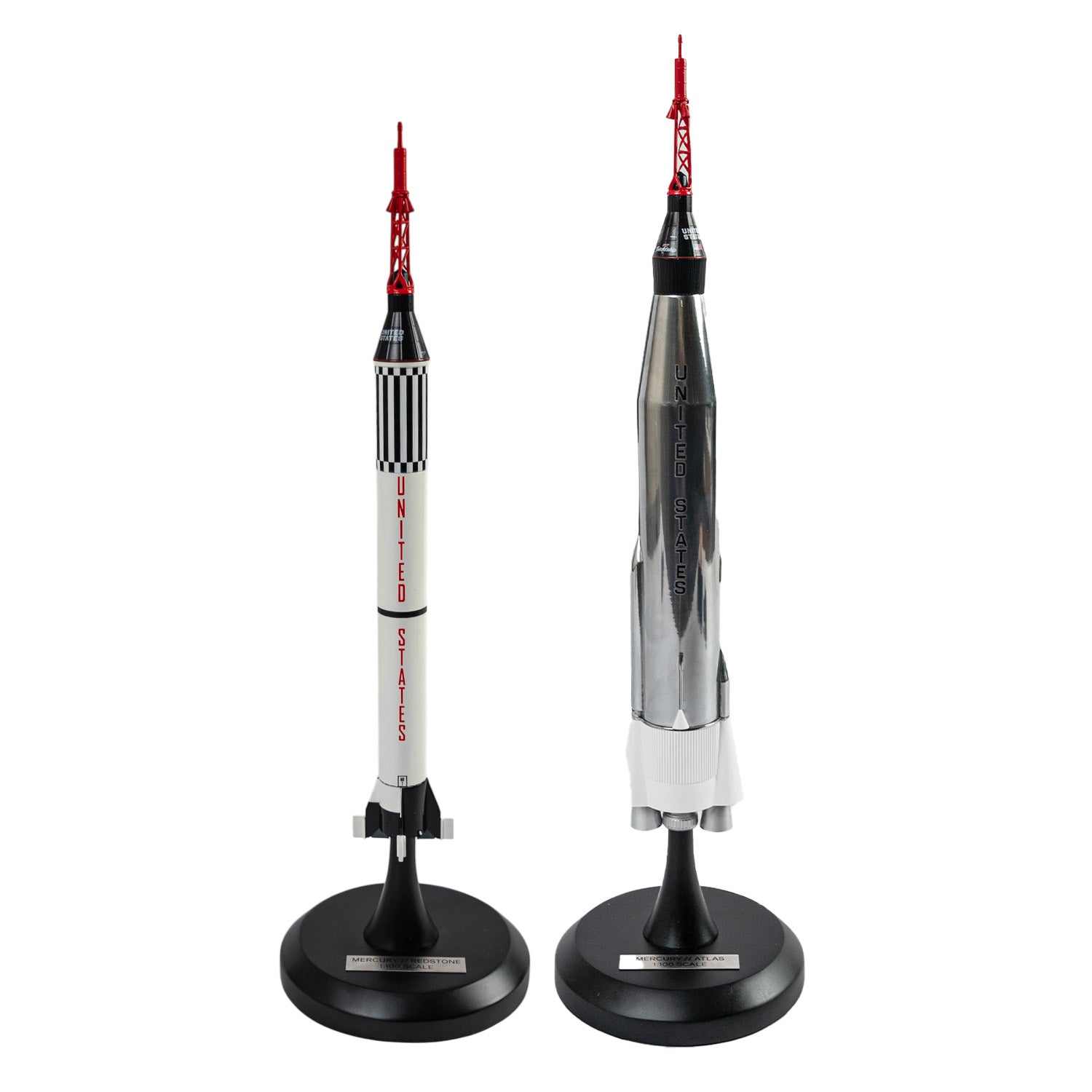 Mercury Redstone & Mercury Atlas Rockets 1:100 Scale Models