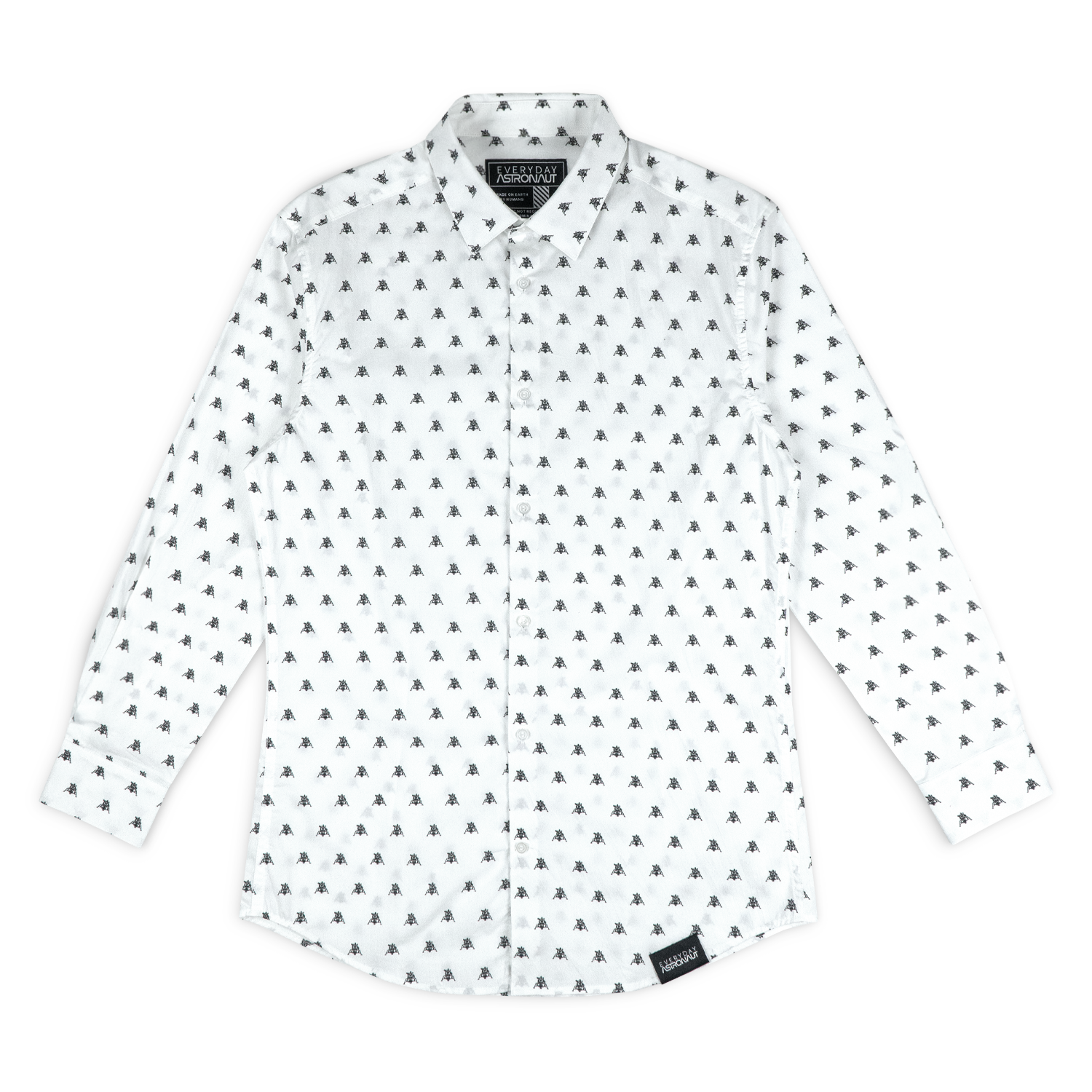 Lunar Lander Long Sleeve Button Up