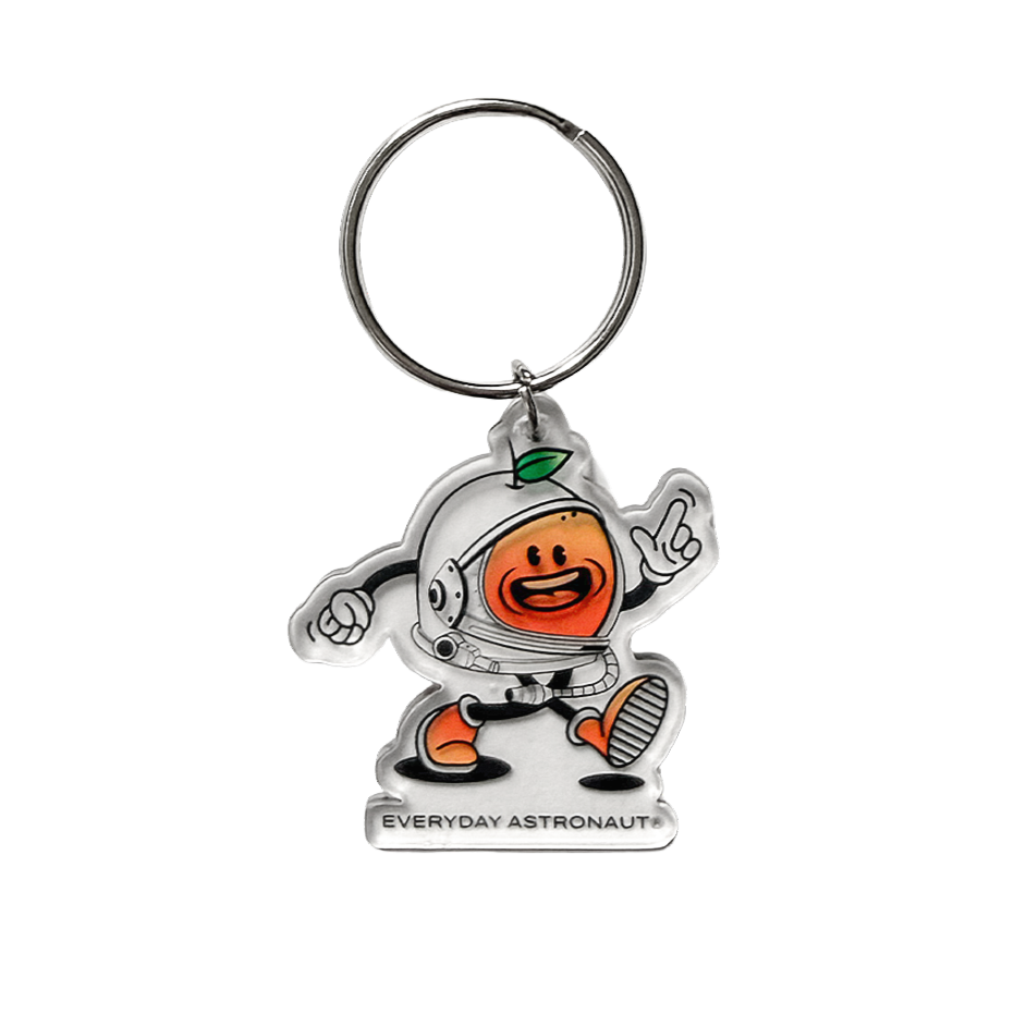 Orange to the Core Keychain