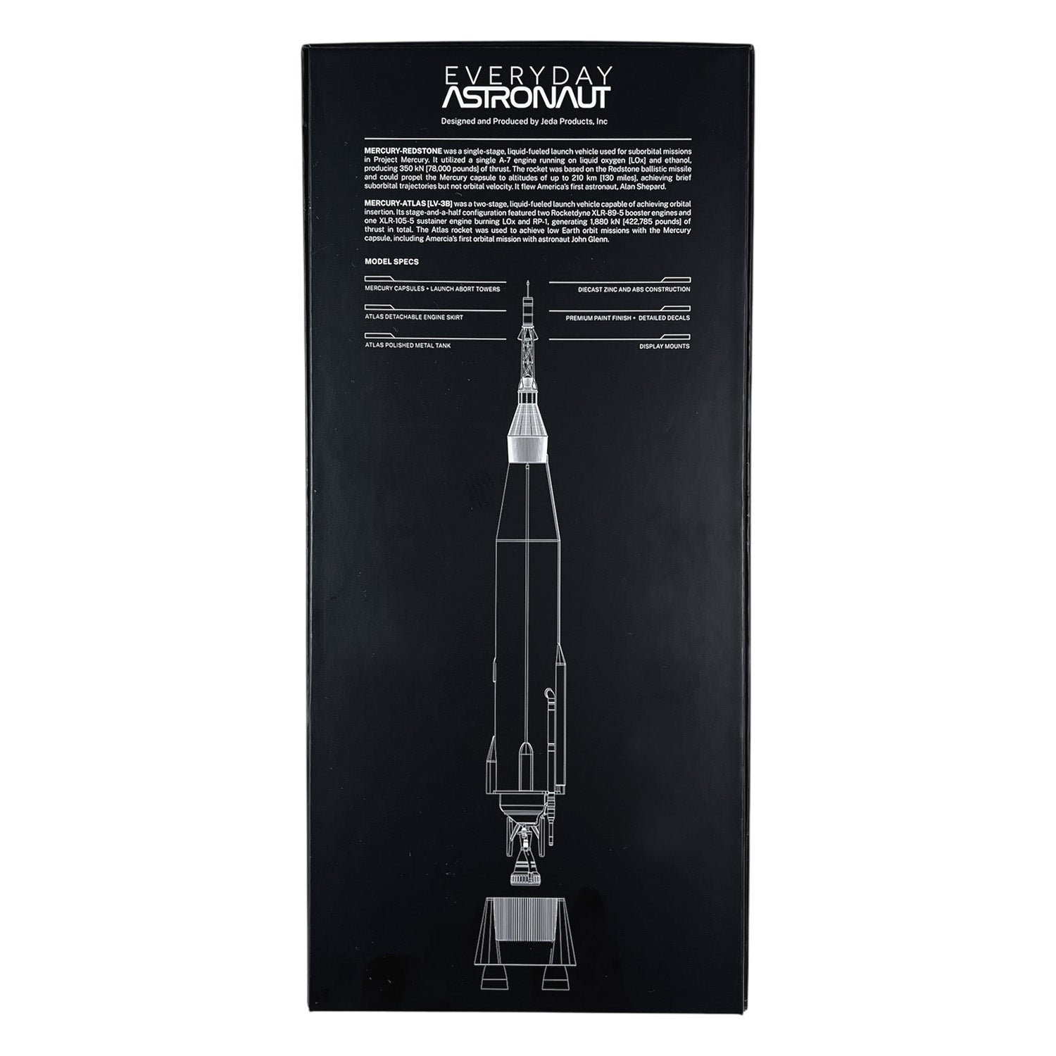 Mercury Redstone & Mercury Atlas Rockets 1:100 Scale Models