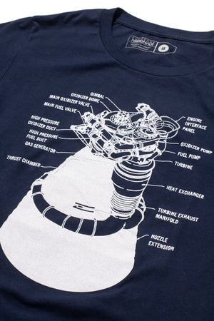 F-1 Engine Schematics Tee