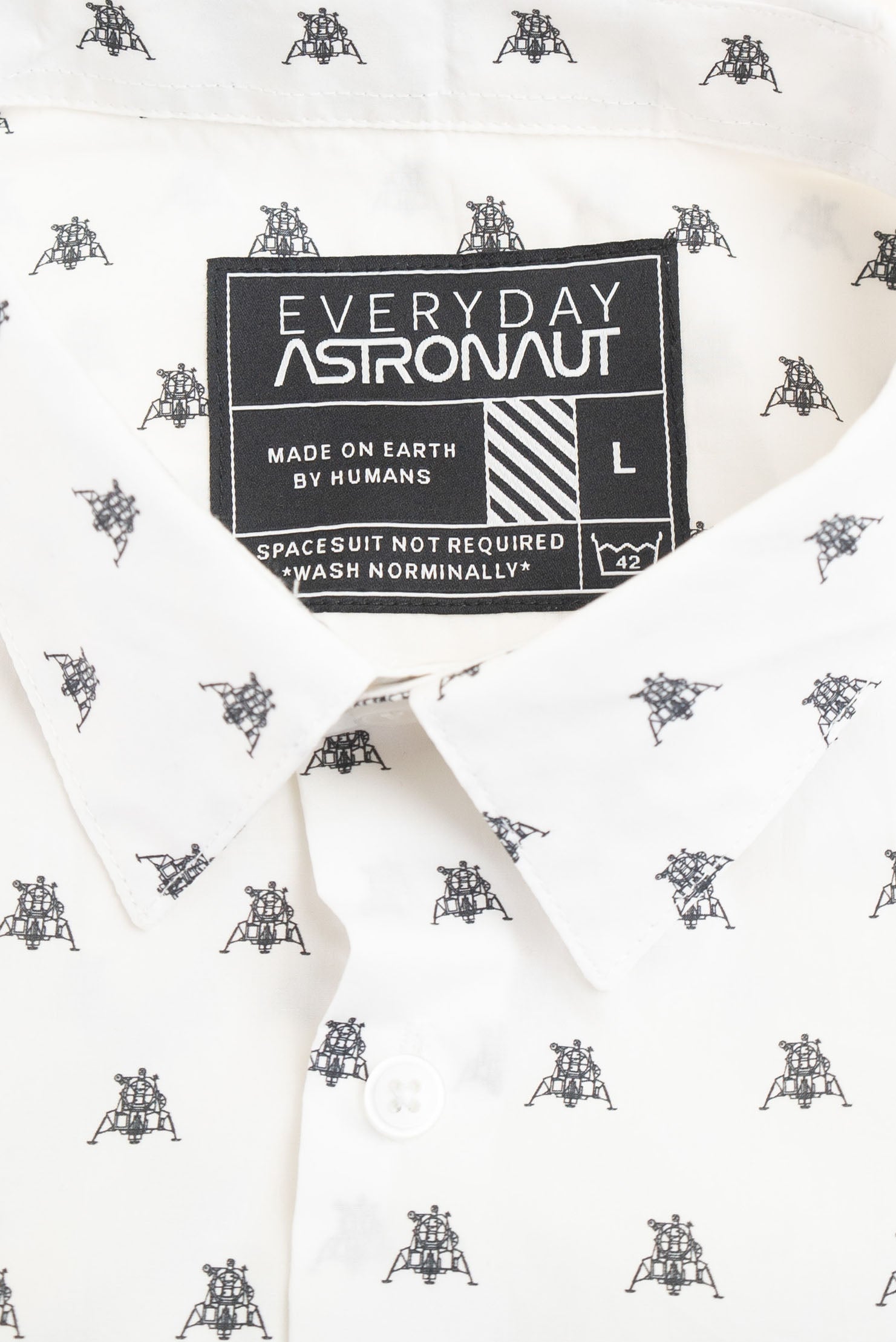 Lunar Landers Button Up